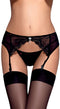 Obsessive - Charms Garter Belt & String Zwart L/XL