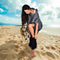 Omkleed Poncho Microvezel met Capuchon – Perfect voor Strand en Zwembad