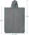 Omkleed Poncho Microvezel met Capuchon – Perfect voor Strand en Zwembad