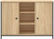 vidaXL - Dressoir - 100x35x70 - cm - bewerkt - hout - sonoma - eikenkleurig