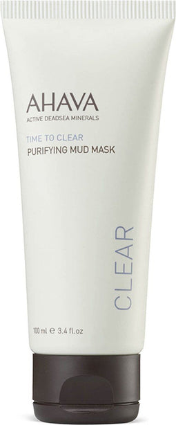 AHAVA Verzuiverende Kleimasker - Diepe Reiniging & Verheldering | Egaliseert Huidtextuur | Dode Zee Modder & Osmoter | Gezichtsmasker met Vitamine C | Gezichtsverzorging voor Dames & Heren - 100ml
