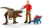 schleich DINOSAURUS- Tyrannosaurus rex aanval - Dino Speelgoed - Speelfigurenset - Kinderspeelgoed voor Jongens en Meisjes - 5 tot 12 jaar - 4 Onderdelen