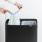 Brabantia Bo Touch Bin Hi Prullenbak - 2 x 30 liter - Afvalscheiding - Matt Black (2 stuks)