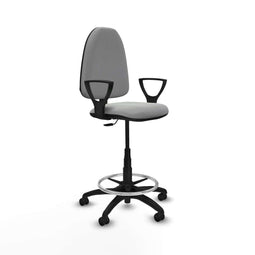 Piqueras y Crespo BFN01RF - Bureaustoel - Hoogteverstelbaar - Lichtgrijs