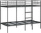 vidaXL - Stapelbed - zonder - matras - 90x200 - cm - staal - zwart