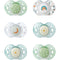 Nachtfopspeen - TOMMEE TIPPEE - 18-36 maanden - Set van 6 fosforescerende fopspenen met herbruikb...