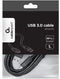 Gembird CCP-USB3-AMCM-1M - USB 2.0 type-C naar type-A - 100cm - Zwart