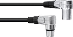 OMNITRONIC xlr kabel 3pin 3m 90° bk