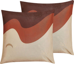 FESTUCA - Sierkussen set van 2 - Multicolor - 45 x 45 cm - Polyester