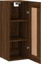 vidaXL - Wandkast - 34,5x34x90 - cm - bewerkt - hout - bruin - eikenkleur