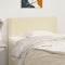 vidaXL - Hoofdbord - 90x5x78/88 - cm - kunstleer - crèmekleurig