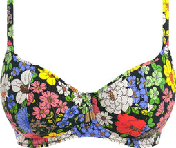 Freya Floral Haze - UW Sweetheart Bikinitop - Gebloemd - Zwart - Maat 85E