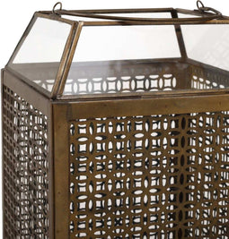PTMD Candi Lantaarn - 20,5 x 20,5 x 38,5 cm - Metaal - Goud