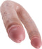 Pipedream King Cock dubbele dildo Double Troubleargekin beige - 17,48 inch