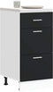 vidaXL - Onderkast - Lyon - 40x46x81,5 - cm - bewerkt - hout - zwart