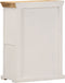 vidaXL - Dressoir - 55x30x73 - cm - massief - ruw - mangohout - wit - en - bruin