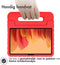 imoshion Tablet Hoes Kinderen Geschikt voor Samsung Galaxy Tab A7 - imoshion Kidsproof Backcover met handvat - Rood /Rood