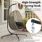 coast Hangstoelstandaard - 360° Haak - Metaal - Zwart - 106 x 105 x 197 cm