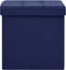 vidaXL - Opbergkruk - inklapbaar - kunstlinnen - blauw