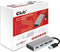 Club3D CSV-1431 - USB 3.2 Gen 1-hub 4 poorten - Aluminium behuizing met snellaadpoort - Aluminium (geborsteld)
