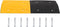 vidaXL - Verkeersdrempel - 97x32,5x4 - rubber - geel - en - zwart