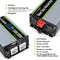 Omvormer - Zuivere Sinus - Power Inverter - 2500W - LED-display & EU AC-Stopcontacten & 2 USB-poorten