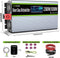 Omvormer - Zuivere Sinus - Power Inverter - 2500W - LED-display & EU AC-Stopcontacten & 2 USB-poorten