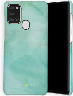 Selencia Hoesje Geschikt voor Samsung Galaxy A21s Hoesje - Selencia Maya Fashion Backcover - groen