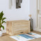 vidaXL - Wandschoenenkast - 70x35x38 - cm - massief - grenenhout - bruineiken