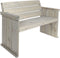 Tuinbank Toulouse | 120 x 56 x 90 cm | Grenen | Greywash | 2-persoons tuinbank