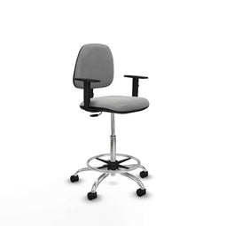 Piqueras y Crespo B1D05RN - Bureaustoel - Hoogteverstelbaar met armleuning - Lichtgrijs
