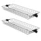 SoBuy FRG34-P02 - Opbergmanden - Set van 2 - Zwart Staal (2 stuks)