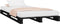 vidaXL - Palletbed - massief - grenenhout - zwart - 100x200 - cm