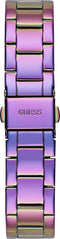 GUESS GW0670L3 - Polshorloge - Iridescent wijzerplaat - Glitter en schakelband