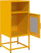 vidaXL - Nachtkastje - 36x39x78 - cm - koudgewalst - staal - mosterdgeel