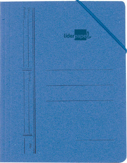 Liderpapel CG07, Project folder, A5+, Blauw, Elastische band, 235 mm, 185 mm