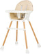 Chipolino Rio - 2-in-1 Kinderstoel met Eetblad & Zitkussen - Sand Wit