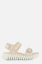 Ecco Gruuv Sandalen - Platte Sandalen - Klittenbandsluiting - Beige