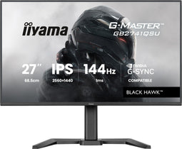 Iiyama G-Master GB2741QSU-B1 - Gaming Monitor - 27" QHD 144Hz 1ms - Zwart