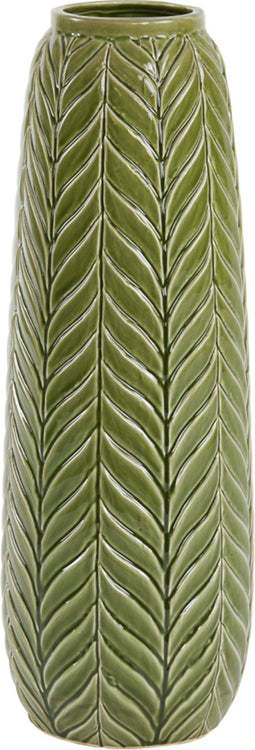 Light&living Vaas Ø16,5x48 cm LILO keramiek groen
