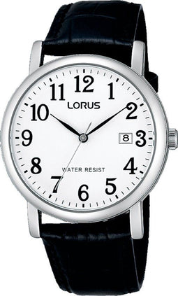 Lorus RG835CX5 - Herenhorloge - Klassiek zwart leren band - 37.5 mm