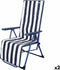 Solstol Aktive Wit Marineblauw Liggend Gestreept 147 X 70 X 48 Cm (2 Stuks)