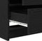vidaXL - Make-up - Tafel - met - LED - Verlichting - - - Zwart - Eiken, - 79 - x - 40 - x - 135 - cm