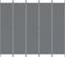 vidaXL - Kamerscherm - met - 5 - panelen - 250x220 - cm - stof - antracietkleurig