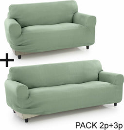 Bankbedekking Sofakover Pocket Duo Romeo 2 Stuks - Turkoois