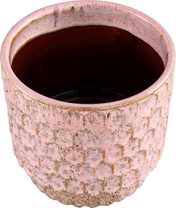 PTMD Yera Bloempot - 17 x 17 x 16 cm - Keramiek - Roze
