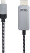 Nanocable 10.15.5102 - USB type-C naar HDMI Kabel - 180 cm - Aluminium Zwart
