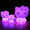 Nachtlamp tafellamp kitty poes - oplaadbaar met afstandbediening - 16 kleuren - 30 cm hoog