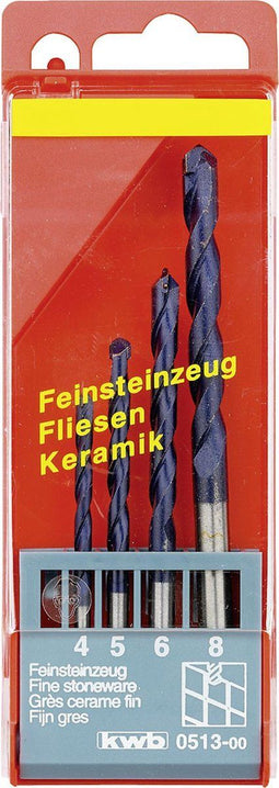 KWB Hardsteenborenset - 4-8 mm - 4-delig