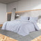 vidaXL - Dekbedovertrekset - 200x200 - cm - katoen - antracietkleurig